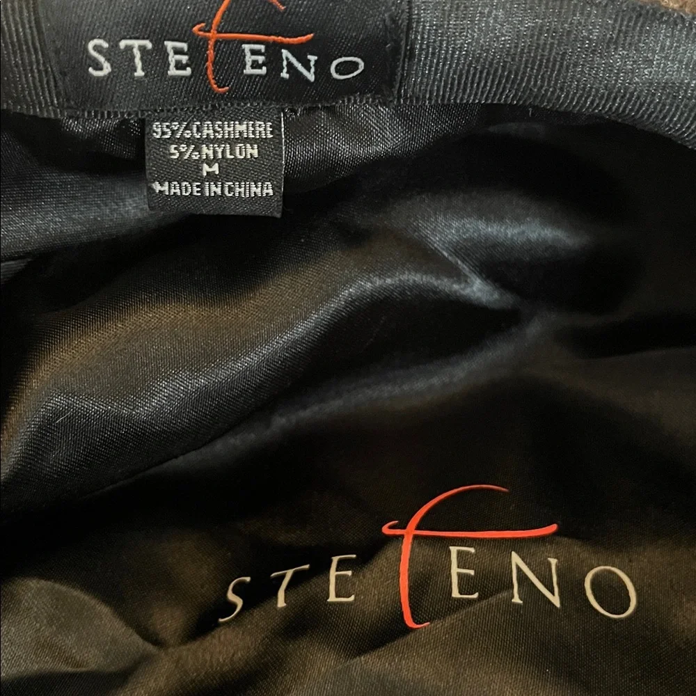 Stefeno Brown Cashmere newsboy cap size Medium - Picture 9 of 11